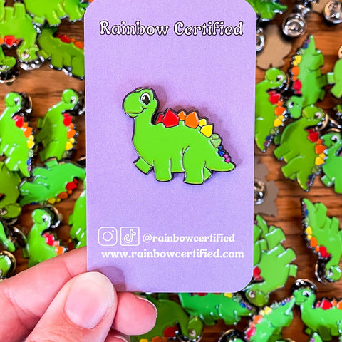 Prideosaurus Lgbtqia+  Enamel Pin