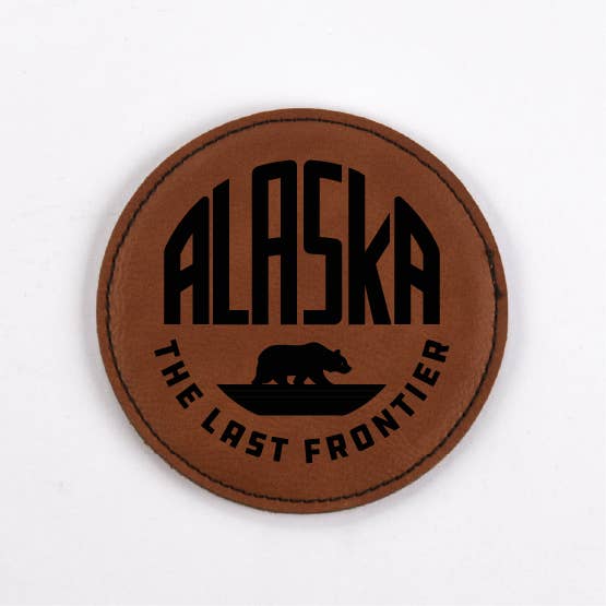 Alaska Faux Leather Coaster