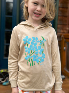 Forget-Me-Nots Toddler Hooded Pullover