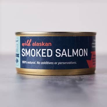 Wild Alaskan Smoked Salmon Tin