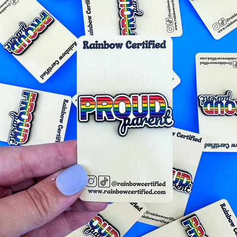 Proud Parent Rainbow Lgbtq+ Pin