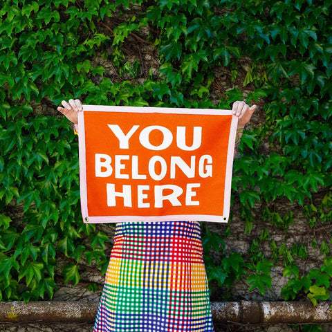 You Belong Here Camp Flag